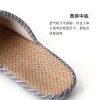 Linen slippers are soft for home use. They are made of cotton and linen for women. They are suitable for indoor ventilation throughout the four seasons. They are high-heeled and have exposed toes. They are lightweight, anti-slip and odor-proof details Picture